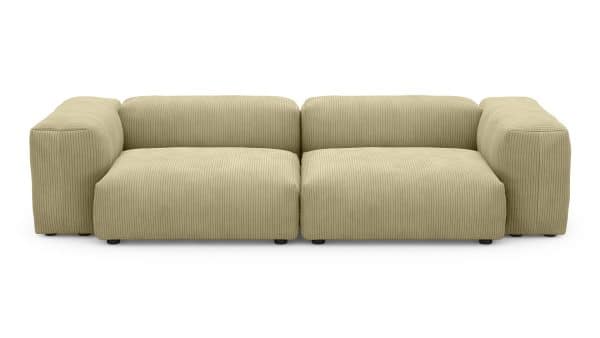 Диван Фиджи двухсекционный (большой) Cilium Cream Нераскладной (273х116х62см) — изображение 3