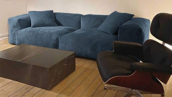 Диван Фиджи двухсекционный (большой) Cilium Indigo Нераскладной (273х116х62см) — изображение 2