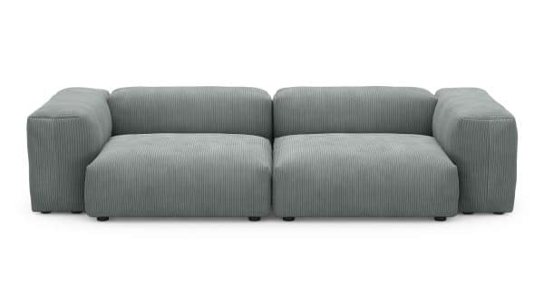 Диван Фиджи двухсекционный (большой) Cilium Steel Нераскладной (273х116х62см) — изображение 3