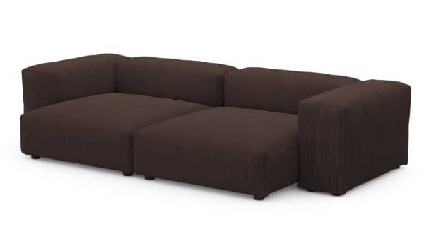 Диван Фиджи двухсекционный (большой и глубокий) Cilium Chocolate
