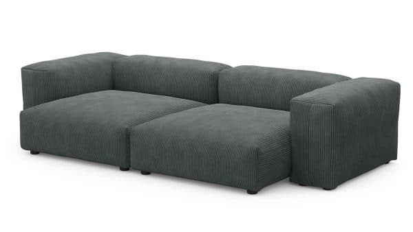 Диван Фиджи двухсекционный (большой и глубокий) Cilium Grafit