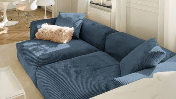 Диван Фиджи двухсекционный (большой и глубокий) Cilium Indigo Нераскладной (273х137х62см) — изображение 2