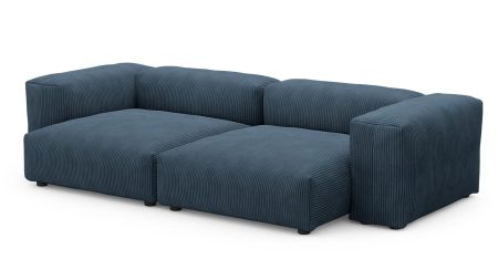 Диван Фиджи двухсекционный (большой и глубокий) Cilium Indigo