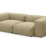 Диван Фиджи двухсекционный (малый) Cilium Cream