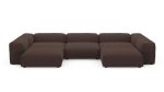 Диван Фиджи (П-образный) Cilium Chocolate Нераскладной (378х242х62см) — изображение 3