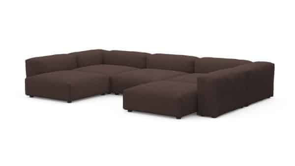 Диван Фиджи (П-образный) Cilium Chocolate