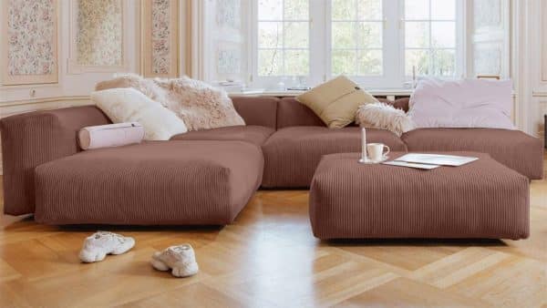 Диван Фиджи (П-образный) Cilium Coral Нераскладной (378х242х62см) — изображение 2