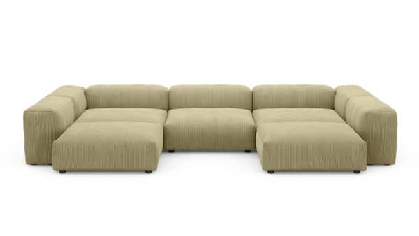 Диван Фиджи (П-образный) Cilium Cream Нераскладной (378х242х62см) — изображение 3