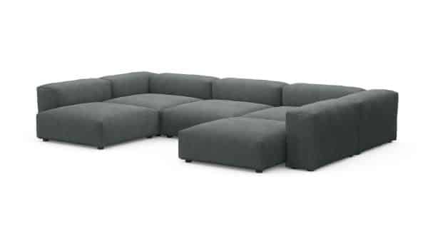 Диван Фиджи (П-образный) Cilium Grafit