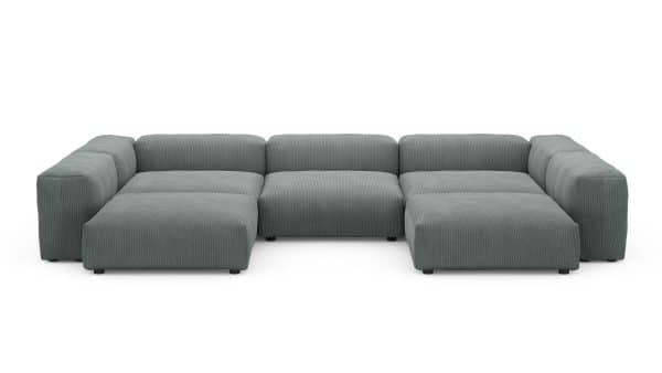 Диван Фиджи (П-образный) Cilium Steel Нераскладной (378х242х62см) — изображение 3
