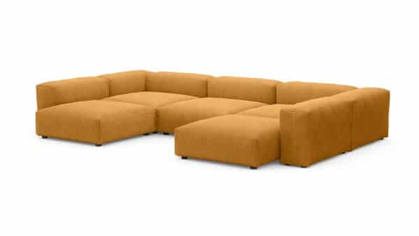 Диван Фиджи (П-образный) Cilium Umber