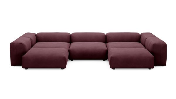 Диван Фиджи (П-образный) Velutto 15 Нераскладной (378х242х62см) — изображение 2