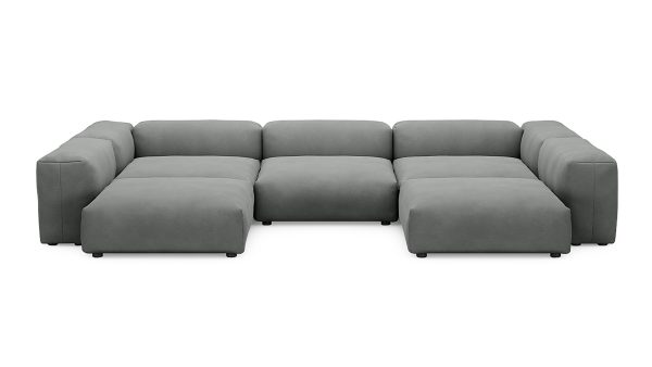 Диван Фиджи (П-образный) Velutto 52 Нераскладной (378х242х62см) — изображение 2