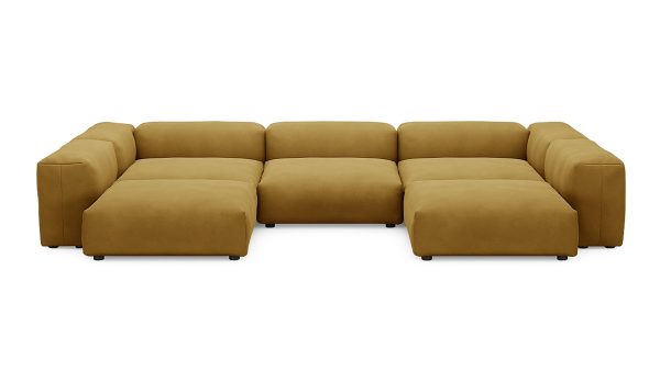 Диван Фиджи (П-образный) Velutto 56 Нераскладной (378х242х62см) — изображение 2