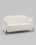 Диван Кэнди ткань букле белый — изображение 2