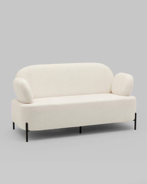 Диван Кэнди ткань букле белый — изображение 2