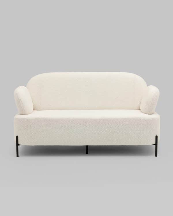 Диван Кэнди ткань букле белый — изображение 3