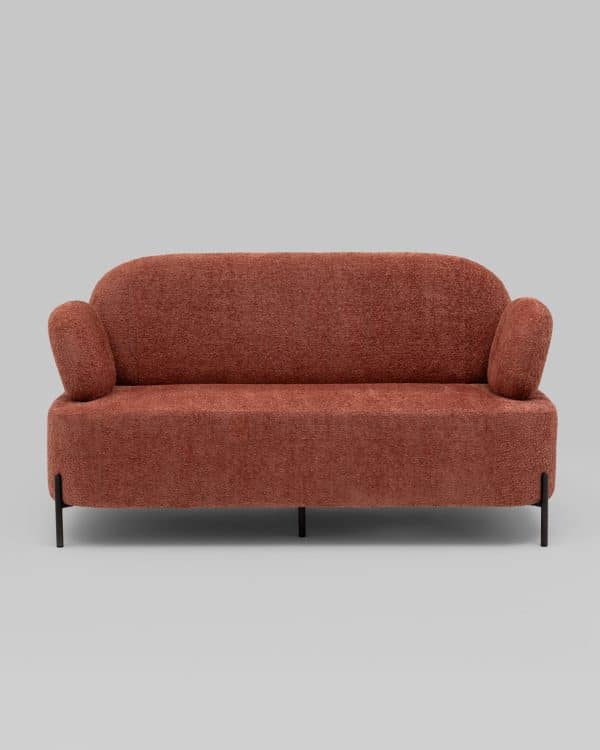 Диван Кэнди ткань букле коралловый — изображение 3