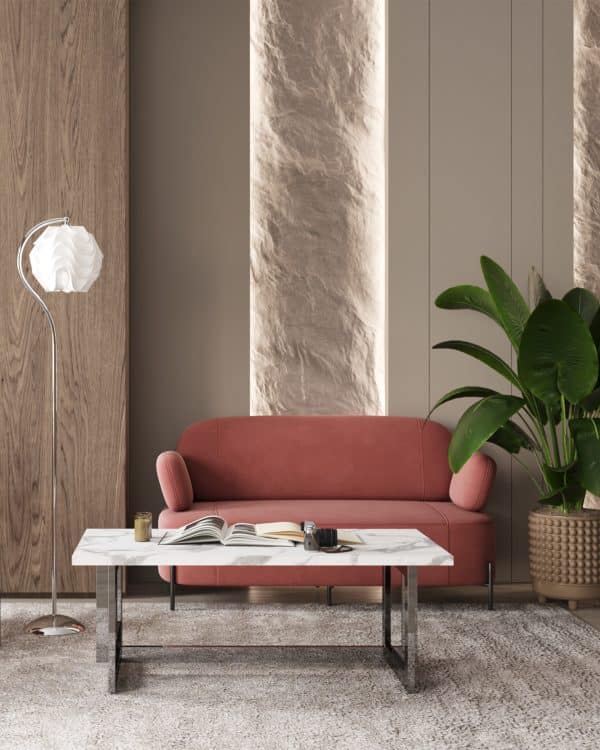 Диван Кэнди велюр пыльно-розовый — изображение 3