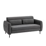 Диван-кровать прямой Барнаби велюр серый