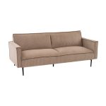 Диван прямой Кассель велюр рельефный бежевый