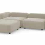 Диван с оттоманкой Баббл Vivaldi 04