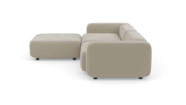 Диван с оттоманкой Баббл Vivaldi 04 Нераскладной (273х221х62см) — изображение 3