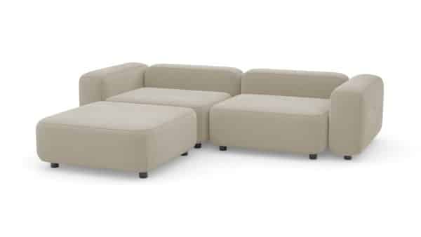 Диван с оттоманкой Баббл Vivaldi 04