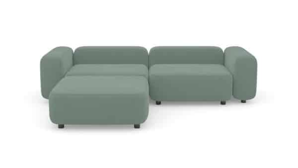 Диван с оттоманкой Баббл Vivaldi 10 Нераскладной (273х221х62см) — изображение 2