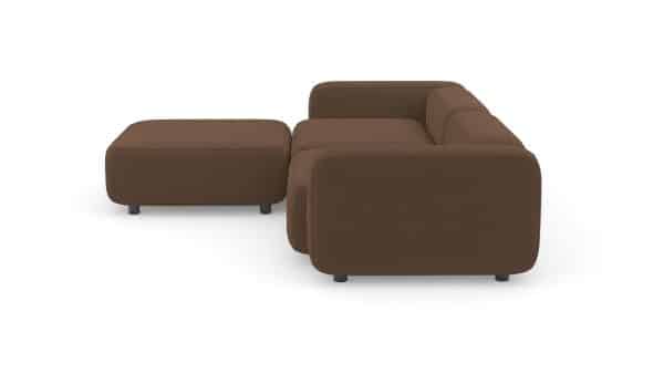 Диван с оттоманкой Баббл Vivaldi 23 Нераскладной (273х221х62см) — изображение 3