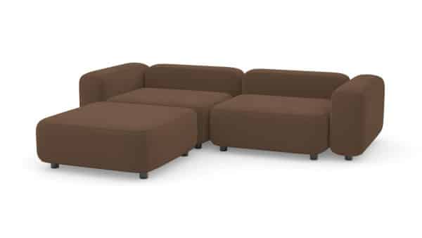 Диван с оттоманкой Баббл Vivaldi 23