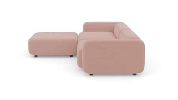 Диван с оттоманкой Баббл Vivaldi 27 Нераскладной (273х221х62см) — изображение 3