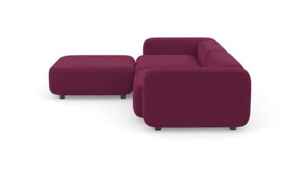 Диван с оттоманкой Баббл Vivaldi 35 Нераскладной (273х221х62см) — изображение 3