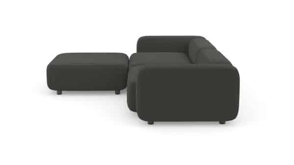 Диван с оттоманкой Баббл Vivaldi 37 Нераскладной (273х221х62см) — изображение 3