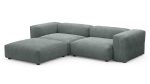 Диван с оттоманкой Фиджи Cilium Steel