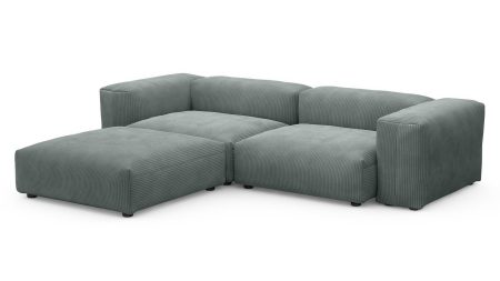 Диван с оттоманкой Фиджи Cilium Steel