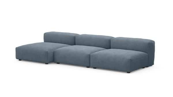 Диван с оттоманкой Фиджи (малый) Cilium Indigo