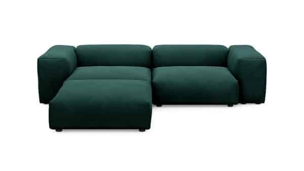 Диван с оттоманкой Фиджи Velutto 20 Нераскладной (273х221х62см) — изображение 2