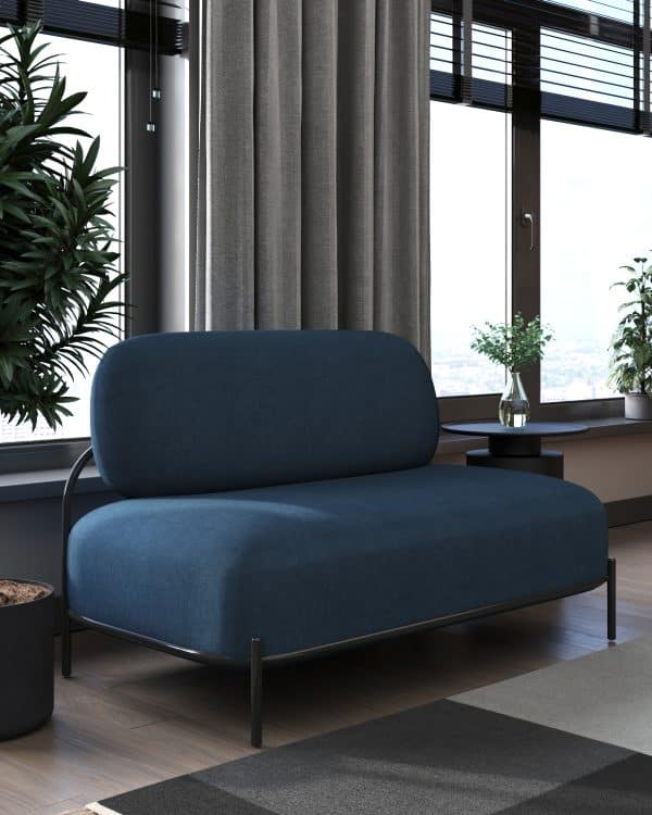 Диван Стоун рогожка синий — изображение 3