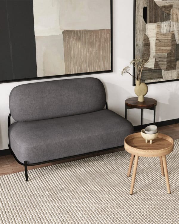 Диван Стоун рогожка тёмно-серый — изображение 3