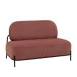 Диван Стоун велюр рельефный коралловый