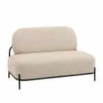 Диван Стоун велюр рельефный молочный