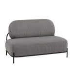 Диван Стоун велюр рельефный светло-серый