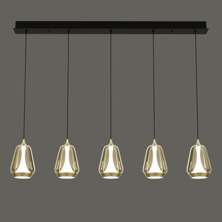 Подвесной светильник MD24001011-5B brass/champagne