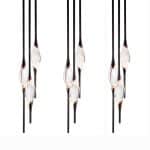 Подвесной светильник Pezzo 9 pearl black