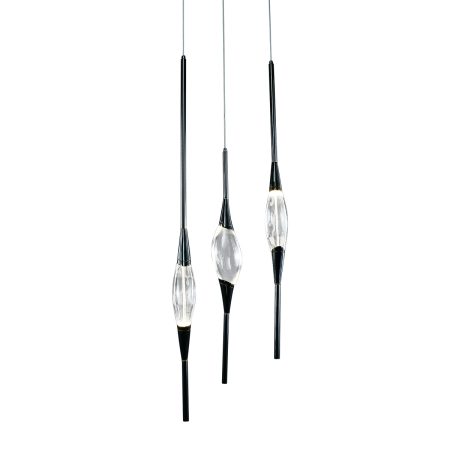 Подвесной светильник Pezzo 3 pearl black