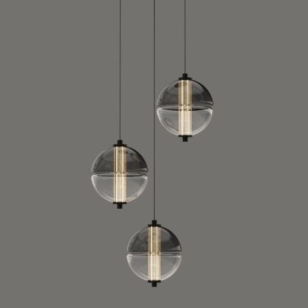 Подвесной светильник MD24022079-3A black/smoky