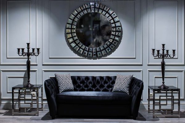 GY-ET2051212 Стол журнальный черное стекло/хром 53*50*50см — изображение 5