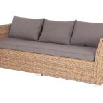 "Капучино" диван из искусственного ротанга (гиацинт) трехместный