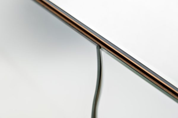 KFG195 Комод зеркальный c золотым декором 160х45х90см — изображение 4